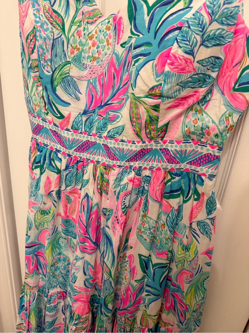 Lilly Pulitzer Charleen Maxi Dress Resort White Toucan Do It Better 💕 HTF 💕 NWT - Picture 8 of 8